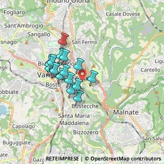 Mappa Via Istria, 21100 Varese VA, Italia (1.32824)