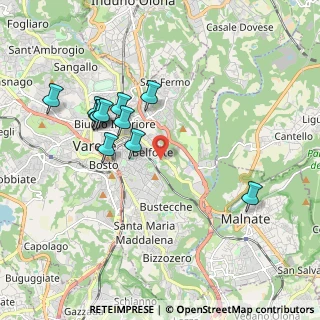 Mappa Via Istria, 21100 Varese VA, Italia (1.82455)
