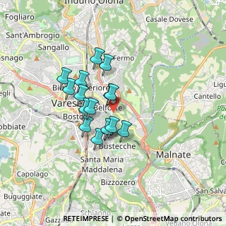 Mappa Via Istria, 21100 Varese VA, Italia (1.27313)