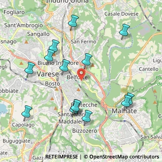 Mappa Via Istria, 21100 Varese VA, Italia (2.25786)