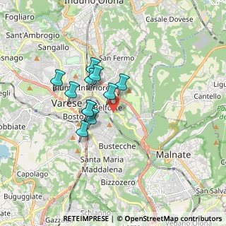Mappa Via Istria, 21100 Varese VA, Italia (1.29273)