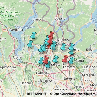 Mappa Via Istria, 21100 Varese VA, Italia (10.02105)
