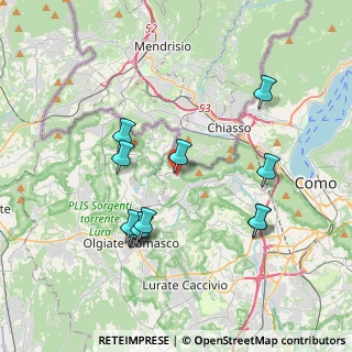 Mappa Via alla Rocca, 22041 Colverde CO, Italia (3.76333)