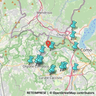 Mappa Via alla Rocca, 22041 Colverde CO, Italia (4.08533)