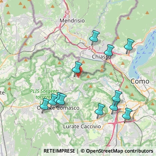 Mappa Via alla Rocca, 22041 Colverde CO, Italia (4.53417)