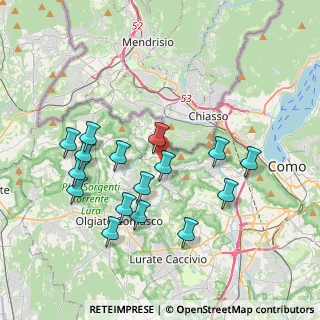 Mappa Via alla Rocca, 22041 Colverde CO, Italia (3.79313)