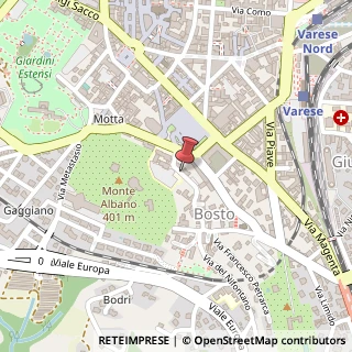 Mappa Via Ravasi,  1, 21100 Varese, Varese (Lombardia)