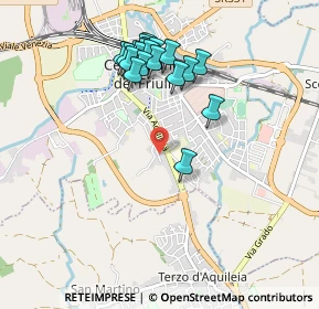 Mappa Via degli Onez, 33052 Cervignano del Friuli UD, Italia (0.9195)