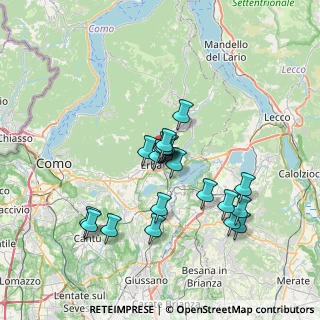 Mappa Via G. Leopardi, 22036 Erba CO, Italia (6.0345)