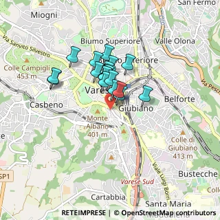 Mappa Via S. Michele Arcangelo, 21100 Varese VA, Italia (0.5935)