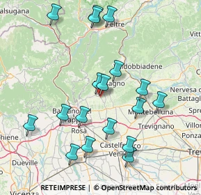 Mappa Via Rosset, 31017 Pieve del Grappa TV, Italia (16.24111)