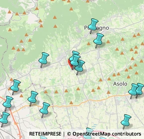 Mappa Via Rosset, 31017 Pieve del Grappa TV, Italia (5.85941)