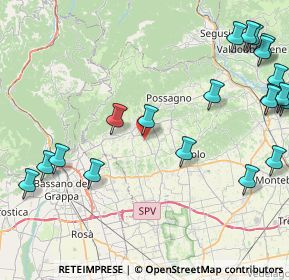 Mappa Via Rosset, 31017 Pieve del Grappa TV, Italia (11.359)