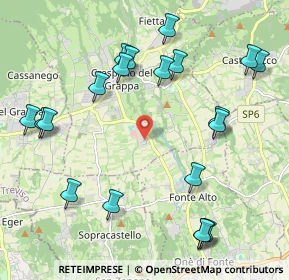 Mappa Via Rosset, 31017 Pieve del Grappa TV, Italia (2.4235)