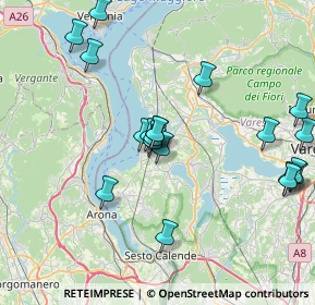 Mappa Via Brugherascia, 21027 Ispra VA, Italia (8.003)