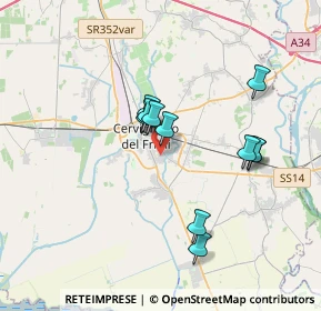 Mappa Via Enrico Fruch, 33052 Cervignano del Friuli UD, Italia (3.04455)