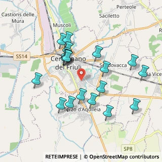 Mappa Via Enrico Fruch, 33052 Cervignano del Friuli UD, Italia (1.7925)