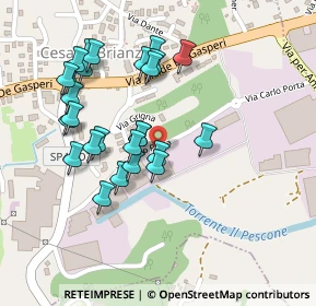 Mappa Via Carlo Porta, 23861 Cesana Brianza LC, Italia (0.21923)