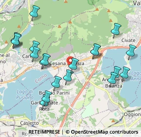 Mappa Via Carlo Porta, 23861 Cesana Brianza LC, Italia (2.251)