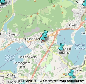 Mappa Via Raffaello, 23861 Cesana Brianza LC, Italia (3.83214)