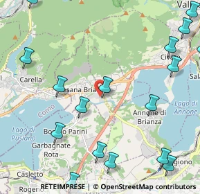 Mappa Via Raffaello, 23861 Cesana Brianza LC, Italia (2.95471)