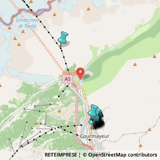 Mappa Via Passerin D'Entreves, 11013 Courmayeur AO, Italia (2.5905)