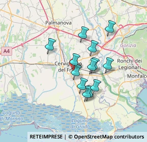 Mappa Via Monsignore Luigi Faidutti, 33052 Cervignano del Friuli UD, Italia (5.31769)