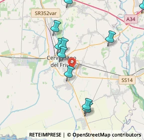 Mappa Via Monsignore Luigi Faidutti, 33052 Cervignano del Friuli UD, Italia (5.005)