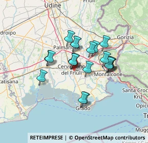 Mappa Via Monsignore Luigi Faidutti, 33052 Cervignano del Friuli UD, Italia (10.274)