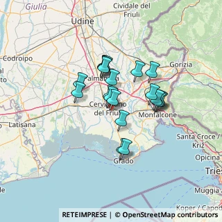 Mappa Via Monsignore Luigi Faidutti, 33052 Cervignano del Friuli UD, Italia (10.2395)