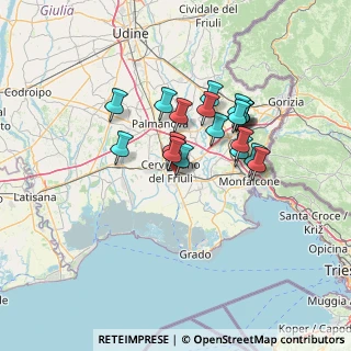 Mappa Via Monsignore Luigi Faidutti, 33052 Cervignano del Friuli UD, Italia (10.502)