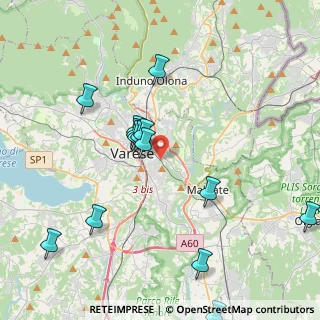 Mappa Via Prealpi, 21100 Varese VA, Italia (4.568)