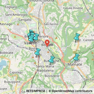 Mappa Via Prealpi, 21100 Varese VA, Italia (1.79)