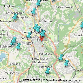 Mappa Via Prealpi, 21100 Varese VA, Italia (2.57563)