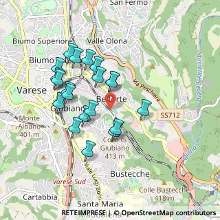 Mappa Via Prealpi, 21100 Varese VA, Italia (0.8185)