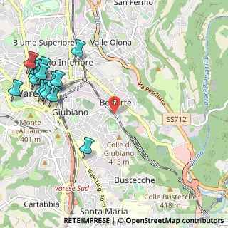 Mappa Via Prealpi, 21100 Varese VA, Italia (1.465)