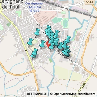 Mappa Via Ippolito Nievo, 33052 Cervignano del Friuli UD, Italia (0.26154)