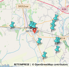 Mappa Via Ugo Pellis, 33052 Cervignano del Friuli UD, Italia (4.02167)