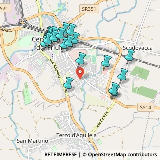 Mappa Via Ugo Pellis, 33052 Cervignano del Friuli UD, Italia (1.0335)