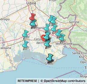 Mappa Via Ugo Pellis, 33052 Cervignano del Friuli UD, Italia (10.5)