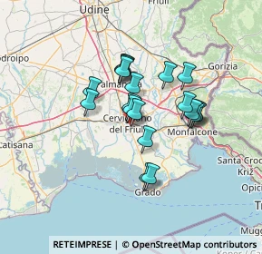 Mappa Via Ippolito Nievo, 33052 Cervignano del Friuli UD, Italia (10.268)