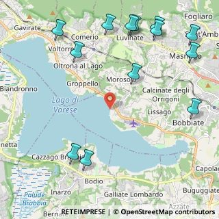 Mappa Via al Lago, 21100 Varese VA, Italia (2.92615)