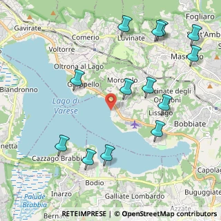 Mappa Via al Lago, 21100 Varese VA, Italia (2.43923)
