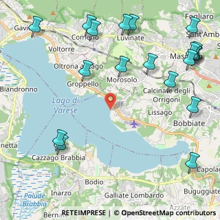 Mappa Via al Lago, 21100 Varese VA, Italia (2.99474)