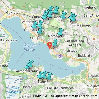 Mappa Via al Lago, 21100 Varese VA, Italia (2.425)