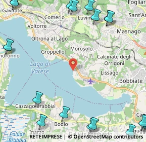 Mappa Via al Lago, 21100 Varese VA, Italia (3.63053)