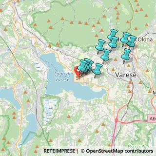 Mappa Via al Lago, 21100 Varese VA, Italia (3.14833)