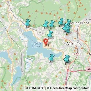 Mappa Via al Lago, 21100 Varese VA, Italia (4.02417)