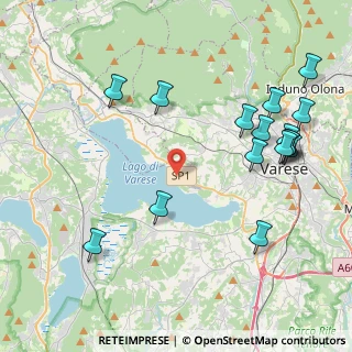Mappa Via al Lago, 21100 Varese VA, Italia (4.84875)
