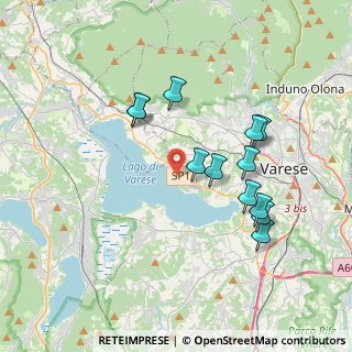 Mappa Via al Lago, 21100 Varese VA, Italia (3.4625)
